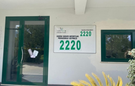Vetreco, marzo 2023 6 anni senza infortuni sul lavoro, articolo e foto di Unindustria